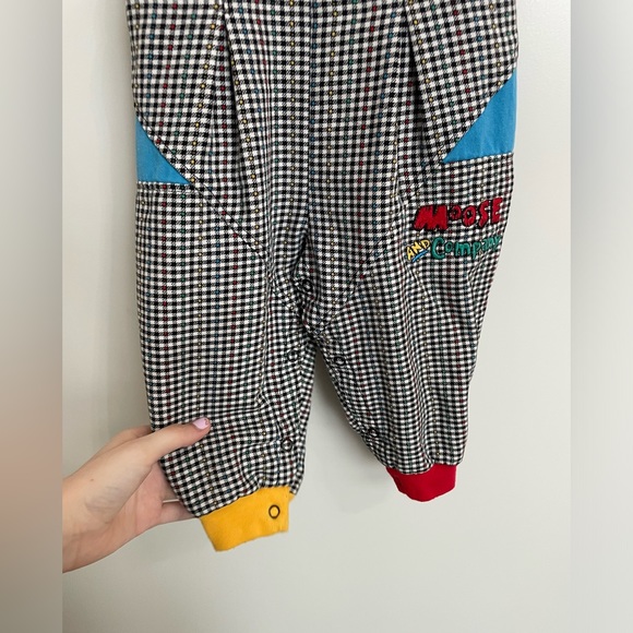 vintage buster brown gingham and emrboidered overralls - Picture 2 of 6